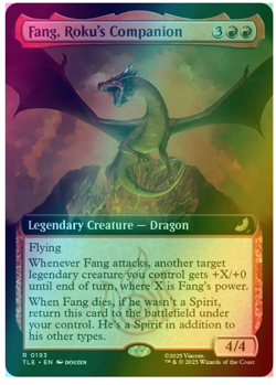Fang, Roku's Companion - Foil - Extended Art Avatar MTG - Image 1