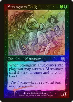Strongarm Thug FOIL Mercadian Masques PLD Black Uncommon MAGIC CARD ABUGames - Image 1