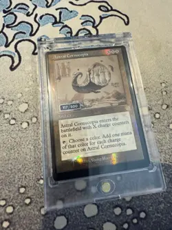 MTG Astral Cornucopia Serial Numbered MISCUT #117/500 NM - Image 1