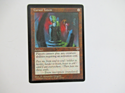 1996 Magic: The Gathering Mirage Cursed Totem Rare NM - Image 1