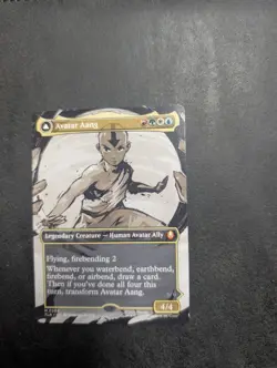 Avatar Aang (Borderless) Avatar: The Last Airbender MTG Magic Single - Image 1