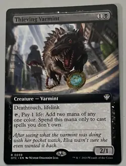 MTG OTJ Commander Thieving Varmint Creature - Varmint RARE REGULAR #0059 - Image 1