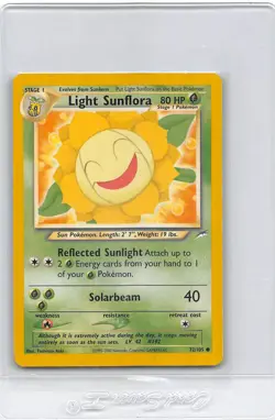 Light Sunflora 72/105 - UNCOMMON Neo Destiny - VINTAGE WOTC Pokemon Card - LP/P - Image 1