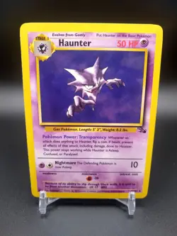 Pokemon TCG Haunter Fossil 21 Regular Unlimited Rare - Image 1