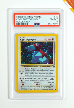 Pokemon PSA 8 Cool Porygon #15 Holo Wizards Black Star Promo 2000 English - Image 1