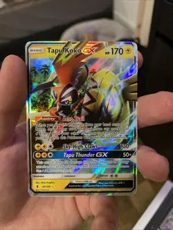 Tapu Koko GX - 47/145 - Pokemon Guardians Rising Sun & Moon Ultra Rare Card NM - Image 1