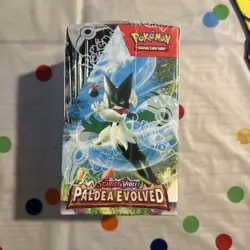 Pokemon TCG Paldea Evolved Half Booster Box (18 Booster Packs) - SEALED - Image 2