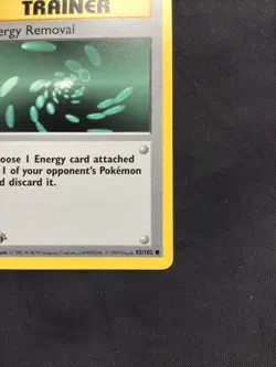 Pokemon Cards: Base Set 1st Edition Common: Energy Removal 92/102 - Image 4