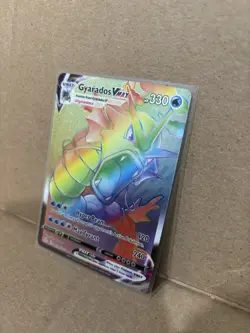 Pokemon Gyarados VMAX TCG Rainbow Secret Rare Card 207/203 Evolving Skies NM - Image 2