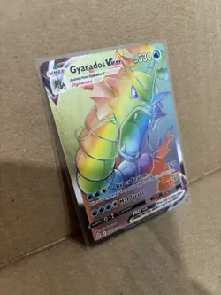 Pokemon Gyarados VMAX TCG Rainbow Secret Rare Card 207/203 Evolving Skies NM - Image 3