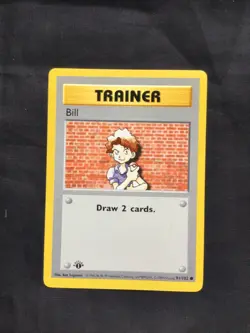 Pokemon Cards: Base Set 1st Edition Common: Bill 91/102 - Image 1