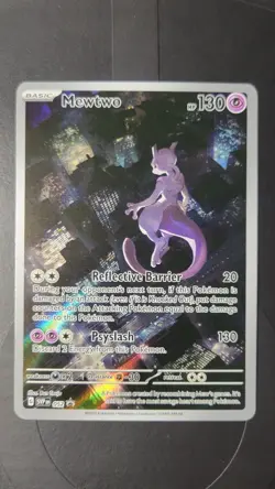 2023 Pokemon TCG Mewtwo SVP 052 Scarlet Violet 151 Black Star Promo Full Art #1 - Image 1