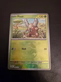 Pokemon TCG Pinsir Prismatic Evolutions 003/131 Masterball Reverse Holo - Image 1