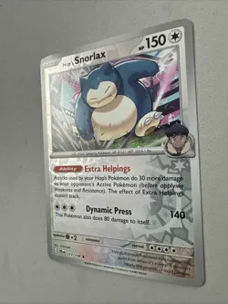 Pokemon TCG * Journey Together 117/159 Hop's Snorlax Rare REVERSE HOLO FRESH PK - Image 2
