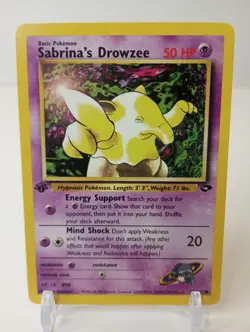 Sabrina's Drowzee - 95/132 - Gym Heroes - 1st Edition - Pokemon - NM - Image 1