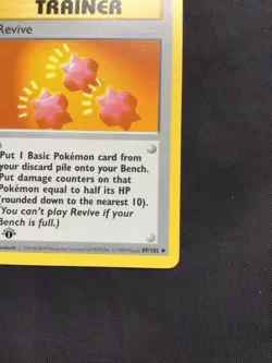 Pokemon Cards: Base Set 1st Edition Uncommon: Revive 89/102 - Image 4