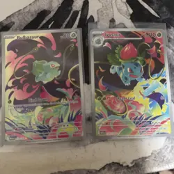 Pokemon Bulbasaur & Ivysaur IR Mega Evolution 133/132 134/132 English - NM - Image 1