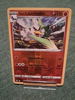 Pokemon Karte Galar-Lauchzelot - 098/189 Flammende Finsternis Reverse Holo- DE - Image 1