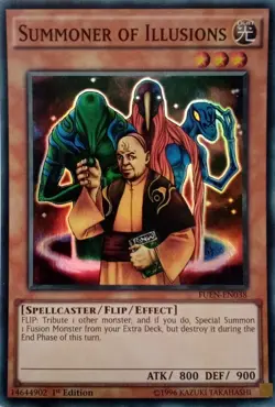 FUEN-EN038 SUMMONER OF ILLUSIONS SUPER RARE 1ST EDITION YuGiOh CARD - Image 1