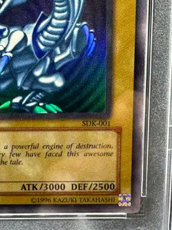 🔥Yu-Gi-Oh! 2002 Blue Eyes White Dragon Holo SDK-001 Starter Deck Kaiba PSA 8! - Image 2
