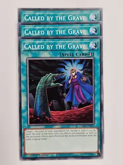 Yu Gi Oh - 3x L5DD-ENY27 Called by the Grave - Common - Image 1