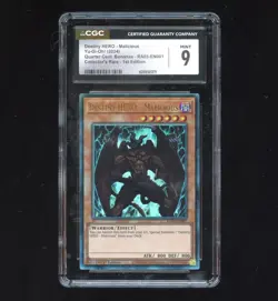 Yu-Gi-Oh Destiny Hero - Malicious RA03-EN001 | CGC 9 | Collector's Rare, 1st Ed - Image 1