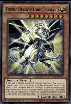 Divine Dragon Lord Felgrand 1st Ed Ultra SR02-EN001 Yu-Gi-Oh! - Image 1