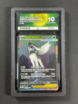 ACE 10 Mega Absol ex 180/132 SIR Pokemon Card Me01: Mega Evolutions GEM MINT - Image 1