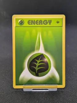 Pokemon Card Leaf Energy Base Set 1st Edition 99/102 NM/M - Image 1