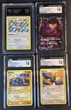 Lot of 10 Graded Pokemon Cards - 9x CGC 10 Gem Mint + 1x WAG 10 - Image 1