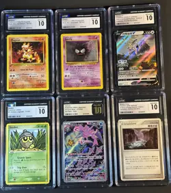Lot of 10 Graded Pokemon Cards - 9x CGC 10 Gem Mint + 1x WAG 10 - Image 2