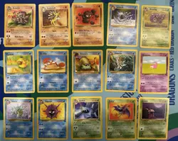 Lot Of 15 Vintage Pokemon Fossil Cards Lots Of Uncommons! WOTC LP-NM - Image 1