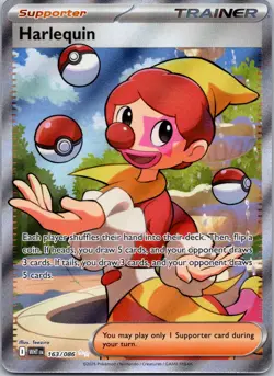 Harlequin 163/086 Pokemon Card TCG White Flare NM - Image 1