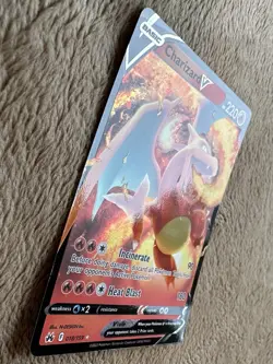2023 Pokemon TCG Crown Zenith Charizard V Ultra Rare Card 18/159 LP - Image 4