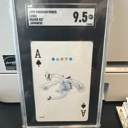 1999 Sunflora 192 Pokemon Poker Playing Card Lugia Silver, Japan Edition SGC 9.5 - Image 1