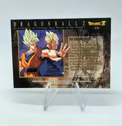 Carte Dragon Ball Z DBZ Trading Cards Chromium 70 Amada Goku Holo 3D Prism Foil - Image 2