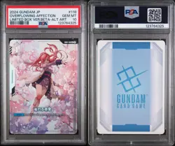 Overflowing Affection Japanese Beta GD01-118 U+ PSA 10 GEM MINT Gundam Card Game - Image 3