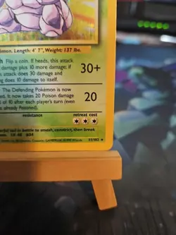 Pokemon TCG Nidoking Base Set Holo Unlimited Holo Rare Card 11/102 MP - Image 4