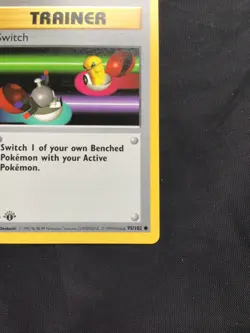 Pokemon Cards: Base Set 1st Edition Common: Switch 95/102 - Image 4