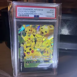 Pokemon Card Pikachu V UNION 027 PSA10 Gem Mint Rare Collectors Item - Image 1