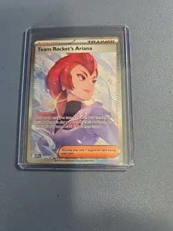 Pokemon Team Rockets Ariana Special Illustration Card 237/182 Destined Rivals - Image 1