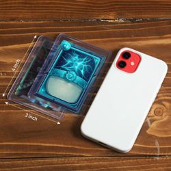 3x4 Collector Playing Hard Trading Cards Sleeves Plastic Case Cover Clear - Image 2