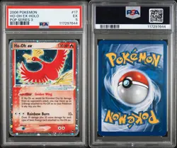2006 Pokemon Ho-Oh ex Holo #17 POP Series 3 PSA 5 EXCELLENT ?? Rare Card - Image 2