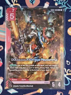 Gundam Gquuuuuux (LR) GD02-038 Gundam TCG Card Game - Dual Impact English - Image 1