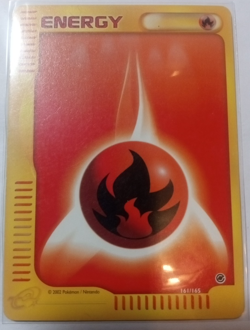 Fire Energy Pokemon card Expedition base set 161165. 2002 - Image 1