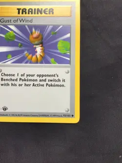 Pokemon Cards: Base Set 1st Edition Common: Gust of Wind 93/102 - Image 4