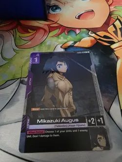 Gundam Card Game - Mikazuki Augus C+ Alt Art - Near Mint ST05: Iron Bloom - Image 1