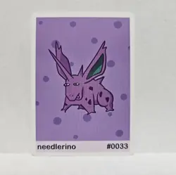 Pookiemoot Needlerino #33 Nidorino Parody Card Fan Art Derpy - Image 1