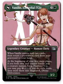 Vanille, Cheerful l'Cie (Borderless) 392 FINAL FANTASY Normal NM - Image 1