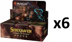 MTG Magic The Gathering Strixhaven DRAFT Booster CASE (6 Boxes) SEALED!^ - Image 1